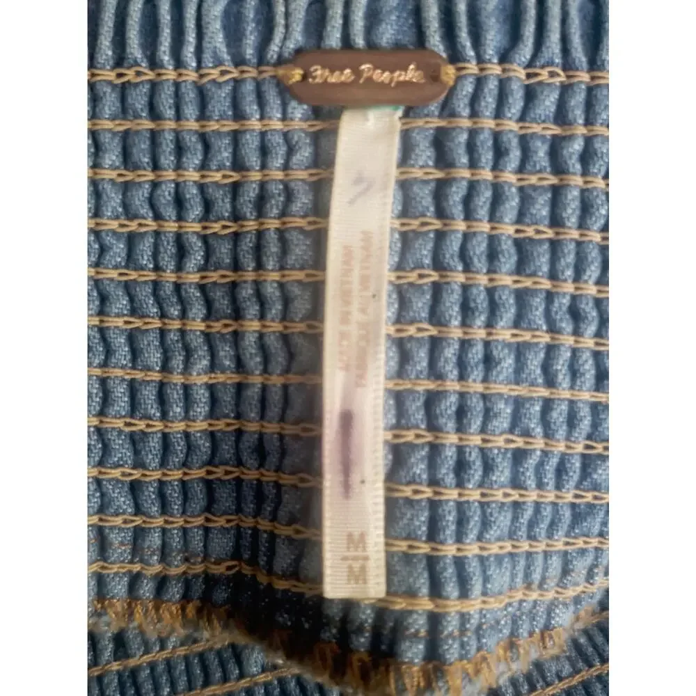 Free People This Is Everything Denim Mini Dress Size Medium